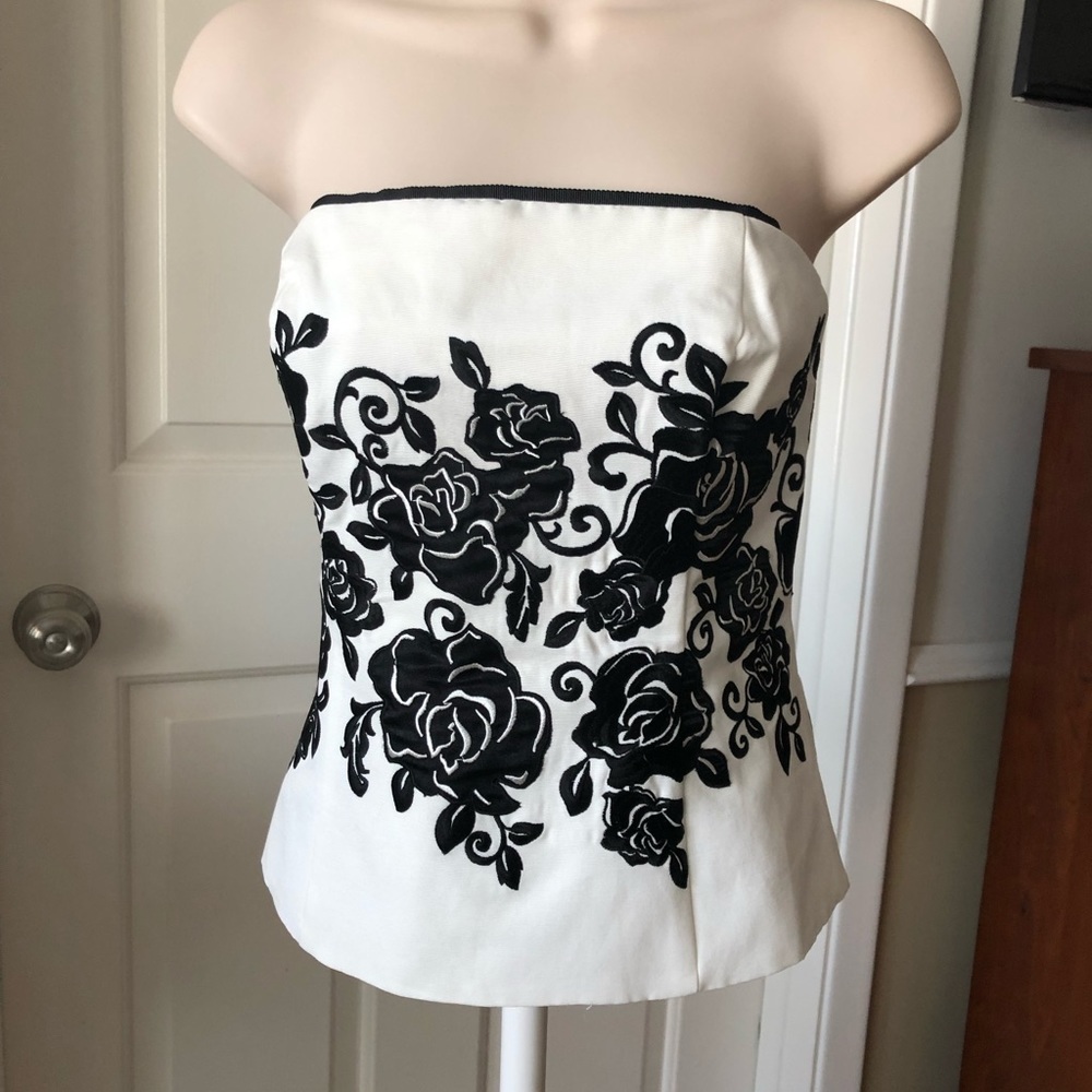WHBM STRAPLESS BUSTIER TOP